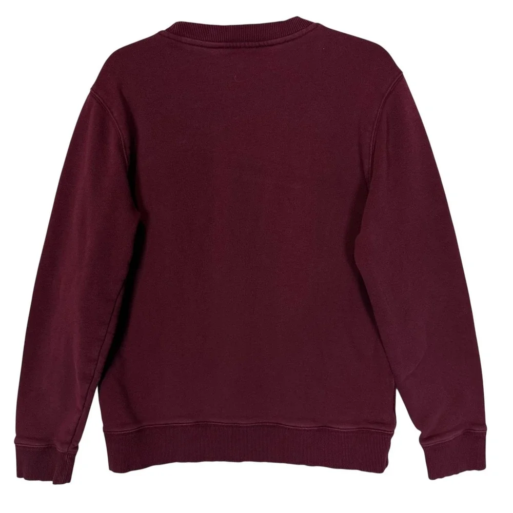Banana Republic Sweatshirt Mens Medium Red Fleece Pullover Crewneck Long Sleeve